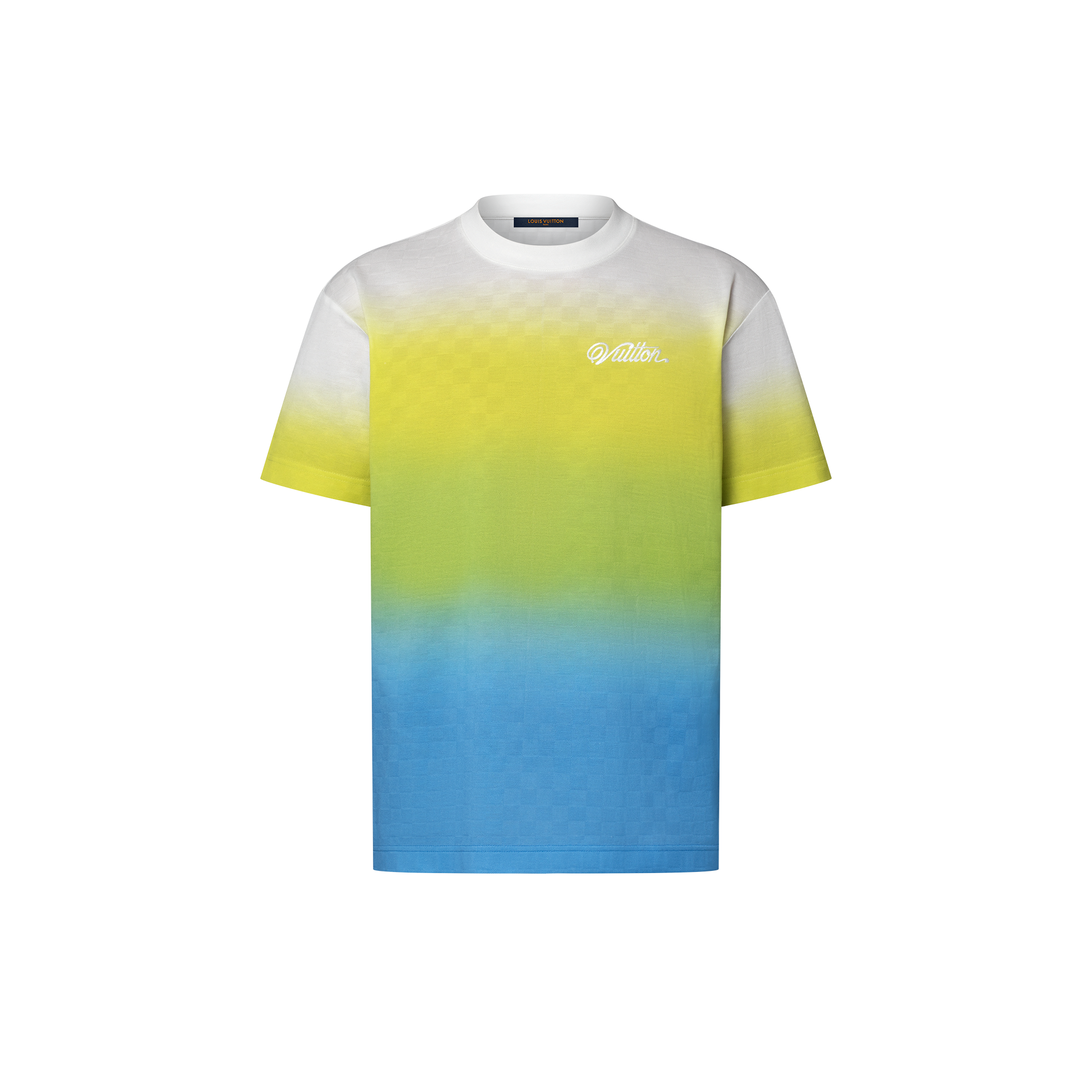 Damier Gradient Jacquard Cotton T-Shirt - Ready-to-Wear | LOUIS